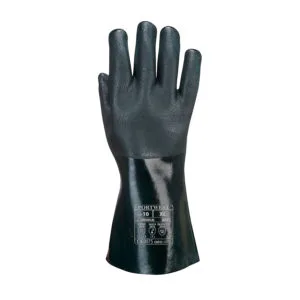 Guanto PVC a doppia armatura 35cm Verde (pacco da 12)