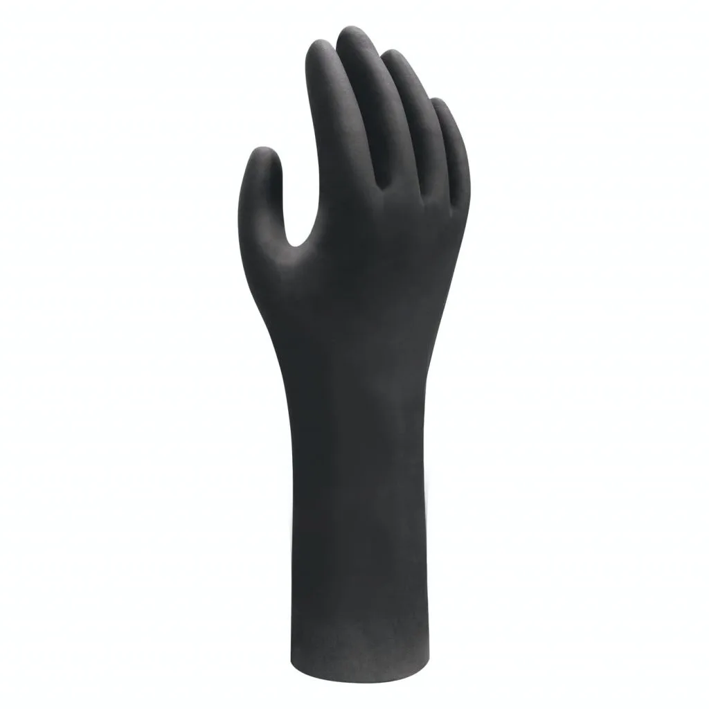 Guanti SHOWA 7565 EBT monouso in nitrile nero 100 PZ