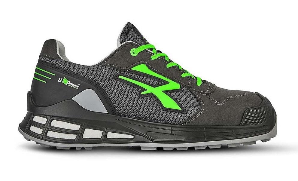 U-Power Don't Worry... BE Happy! Scarpe Antinfortunistiche Unisex, Pelle, Puntale Composito, S3 HRO CI SRC