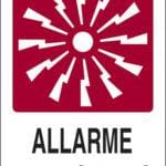 Cartello ALLARME ANTINCENDIO 50x35