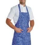 GREMBIULE PETTORINA CM 70X90 CON TASCA ARROTONDATA - ISACCO