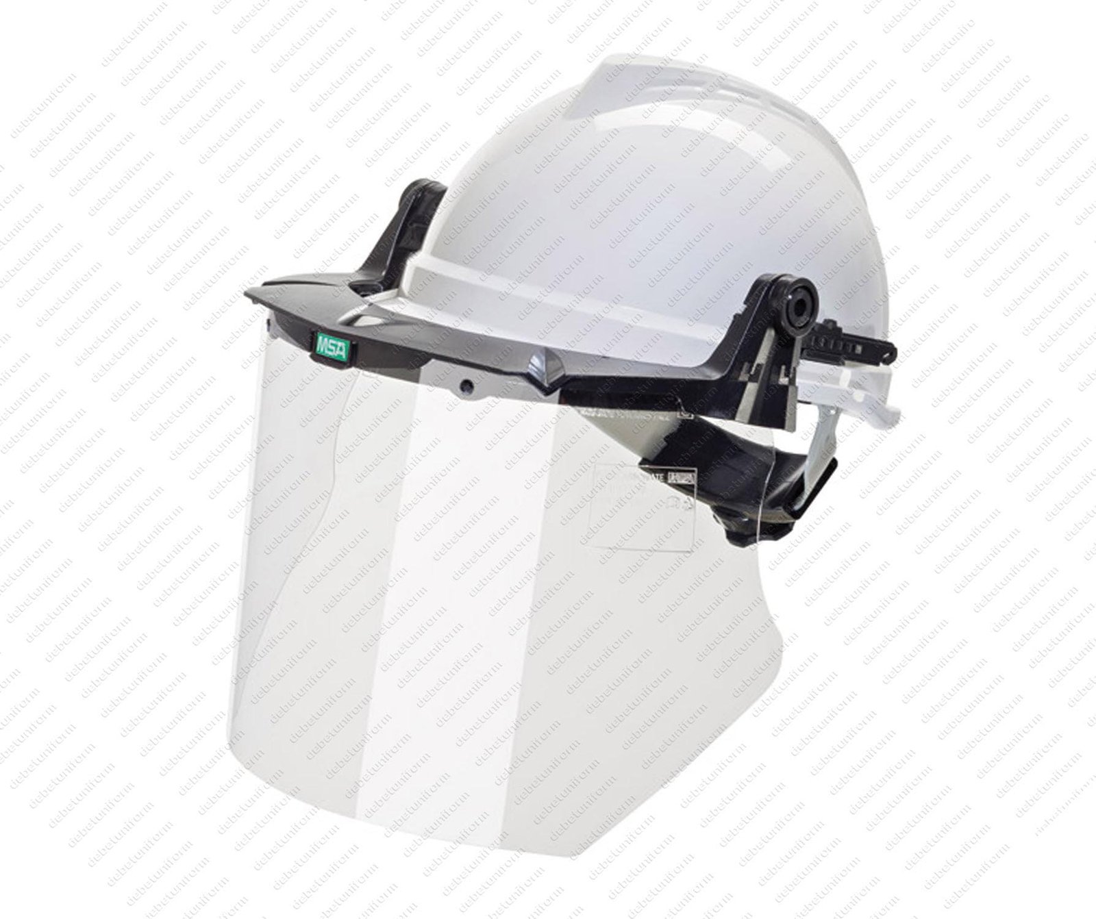 Caso/Elmetto V-GARD CON BARDATURA FAS-TRAC III completo di visiera trasparente e telaio