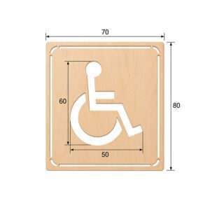Dima in legno Posto disabili