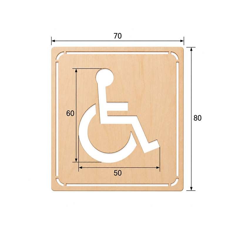 Dima in legno Posto disabili