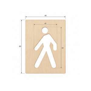 Dima in legno simbolo Pedone
