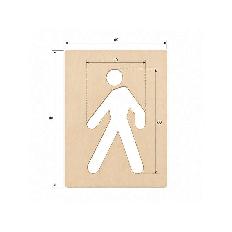 Dima in legno simbolo Pedone