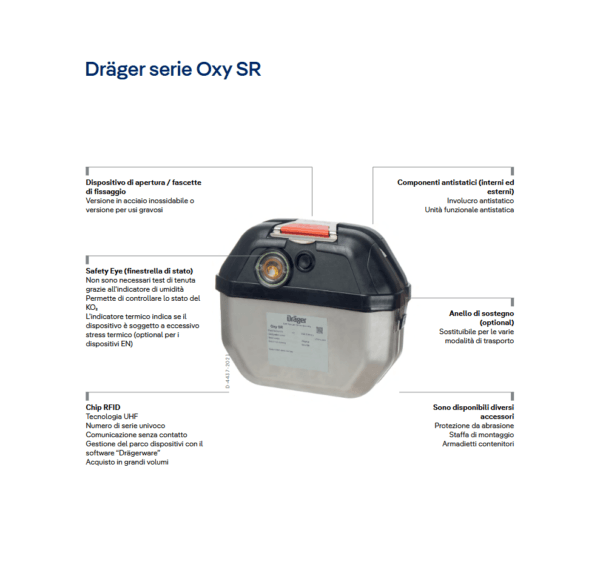 Dräger serie Oxy SR Autorespiratore a ossigeno - immagine 2