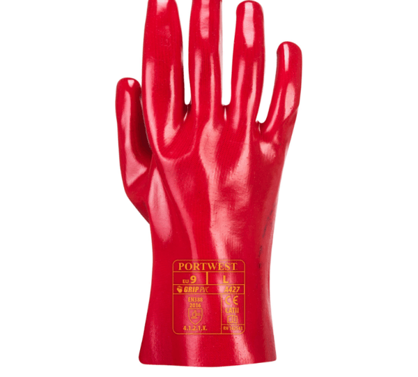 Guanti in PVC Rosso