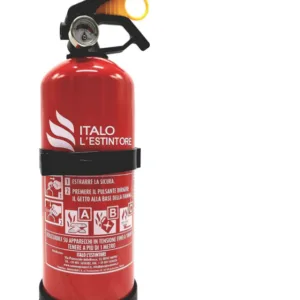 Estintore a polvere da 1 kg con valvola in plastica
