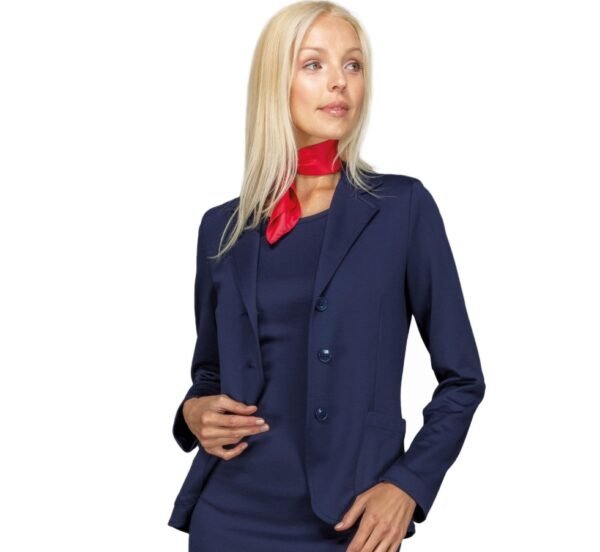 GIACCA MARYLAND JERSEY MILANO BLU 96% POLYESTER 4% SPANDEX