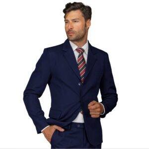 GIACCA UOMO 3 BOTTONI FODERATA 60% LANA 40% POL. COLORE BLU