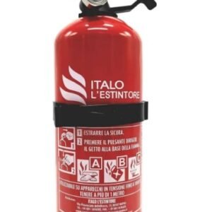 4 pz - Estintore a polvere da 1 kg con valvola in plastica