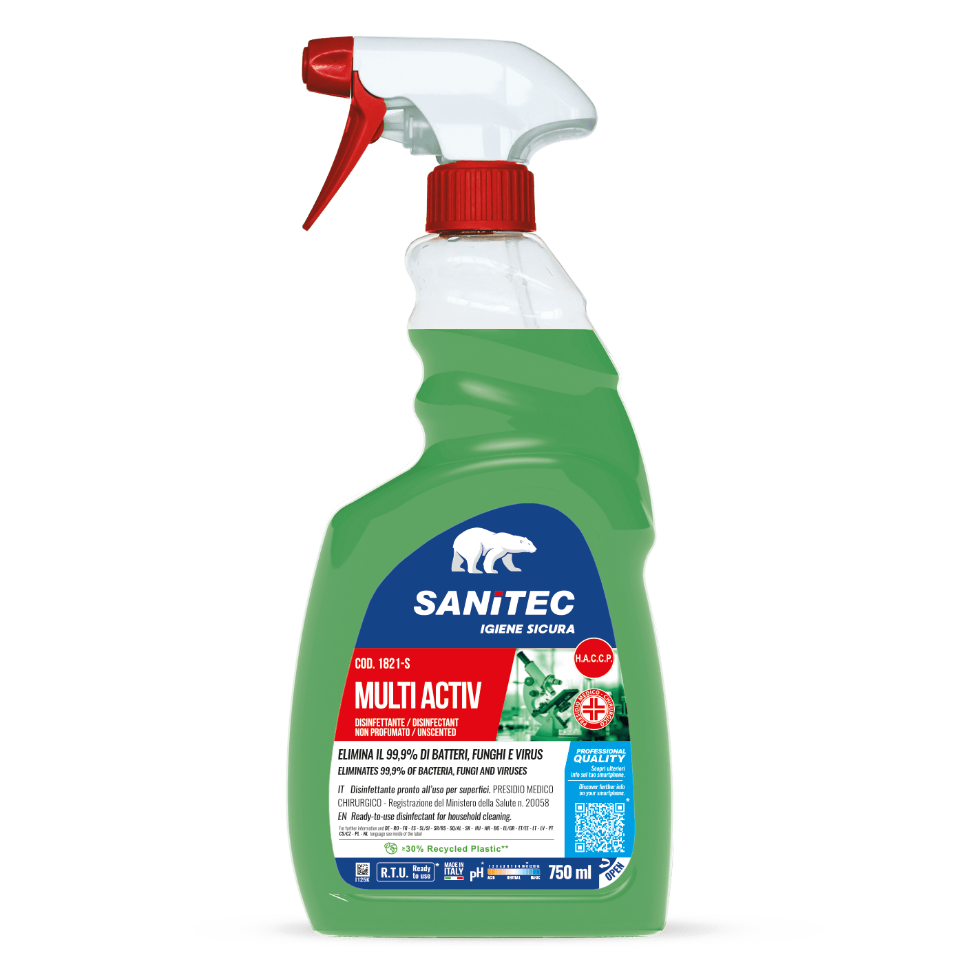 Disinfettante MULTI ACTIV – NON PROFUMATO