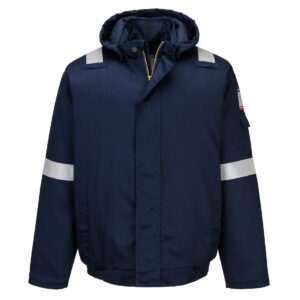 Giacca bomber isolata Bizflame Work+ FR Blu navy